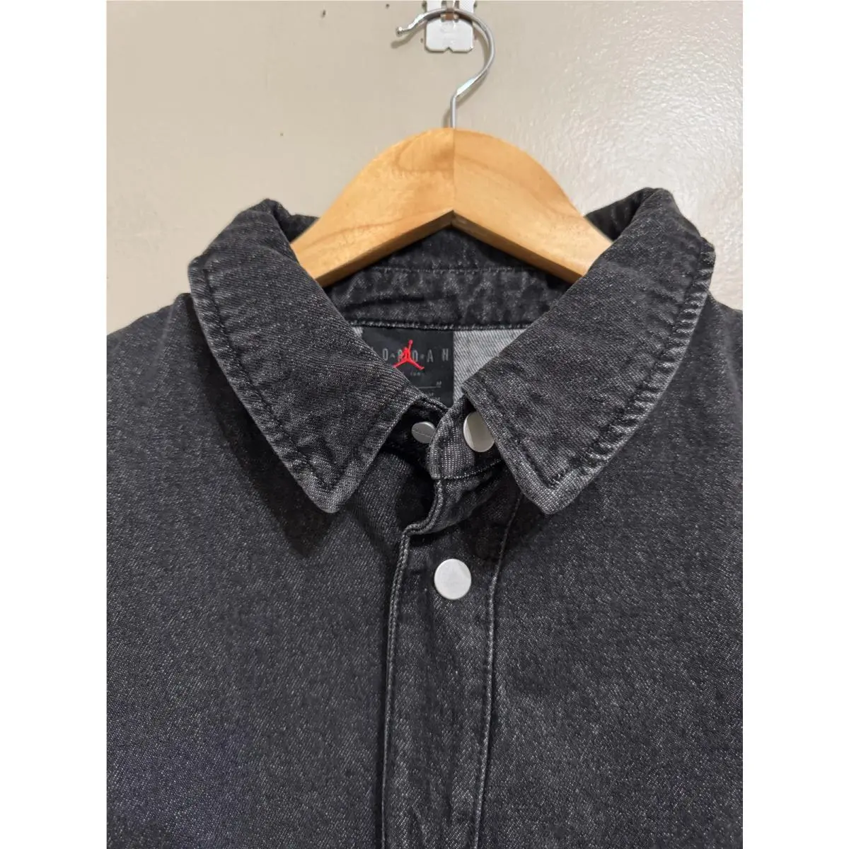 Nike clothing - Air Jordan Men`s Denim Top - FZ2131-010 - Black (UPC: 0197596650068) 1