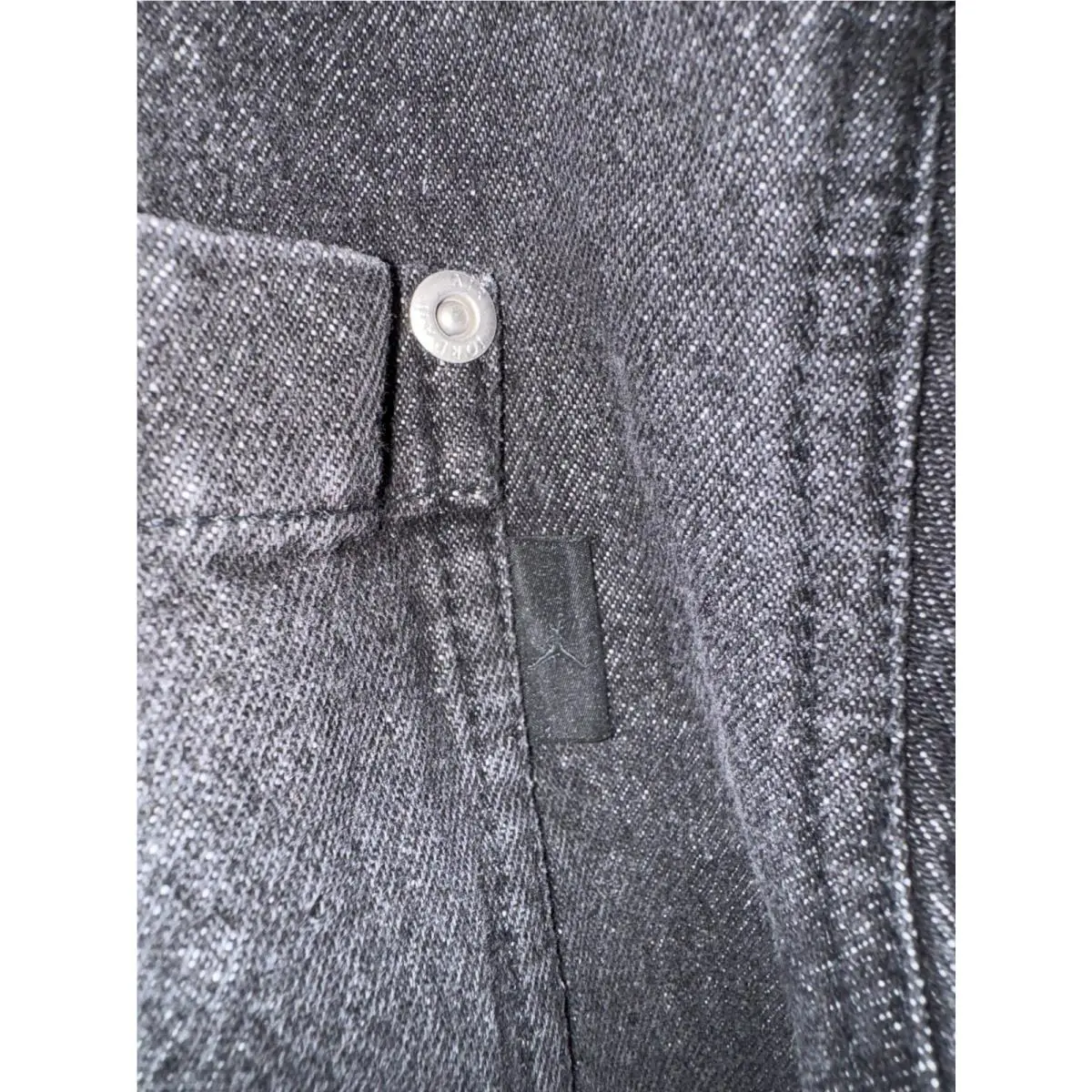 Nike clothing - Air Jordan Men`s Denim Top - FZ2131-010 - Black (UPC: 0197596650068) 2