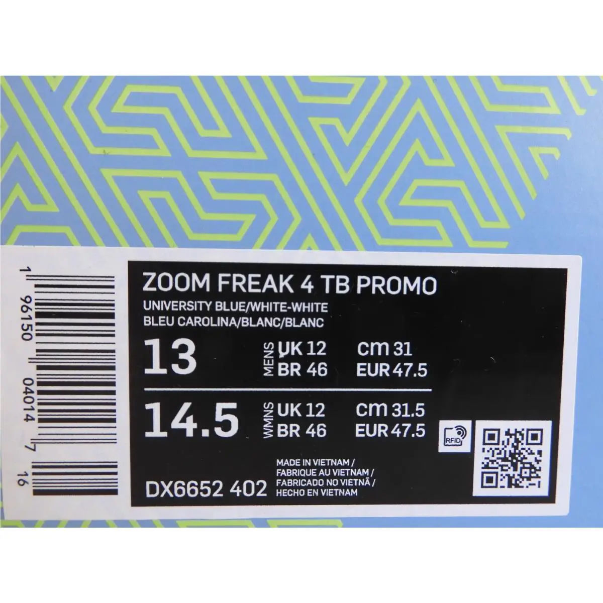 Nike shoes - Nike Zoom Freak - Zoom Freak - DX6652-402 - Blue (UPC: 196150040147) 3