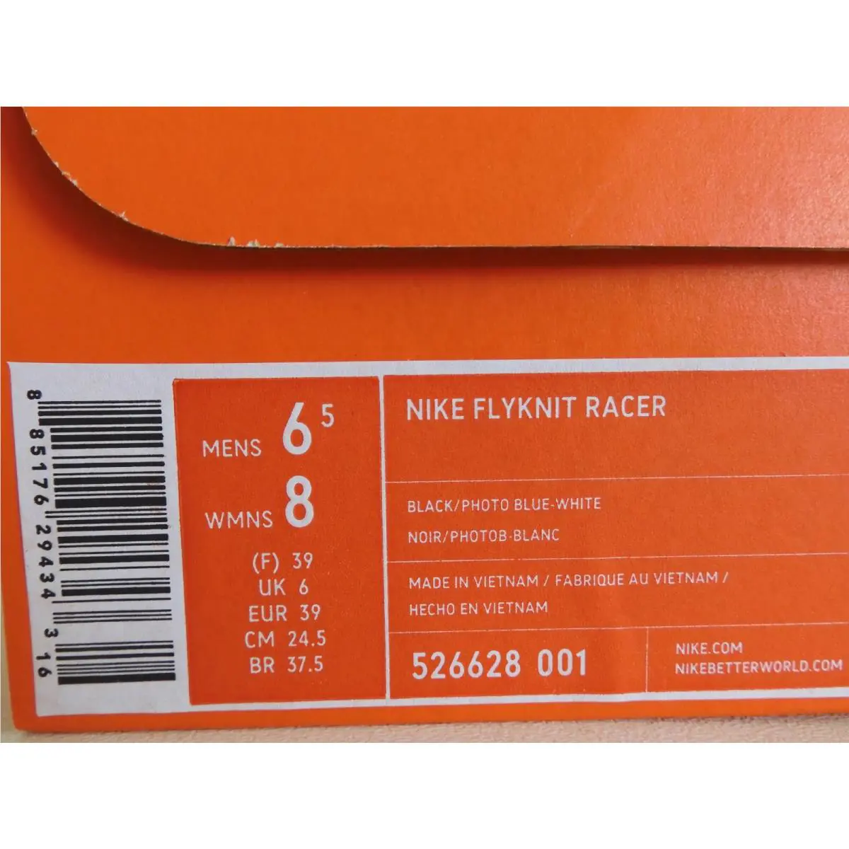 Nike shoes - Nike Flyknit Racer - Flyknit Racer - 526628-001 - Black (UPC: 885176294343) 3