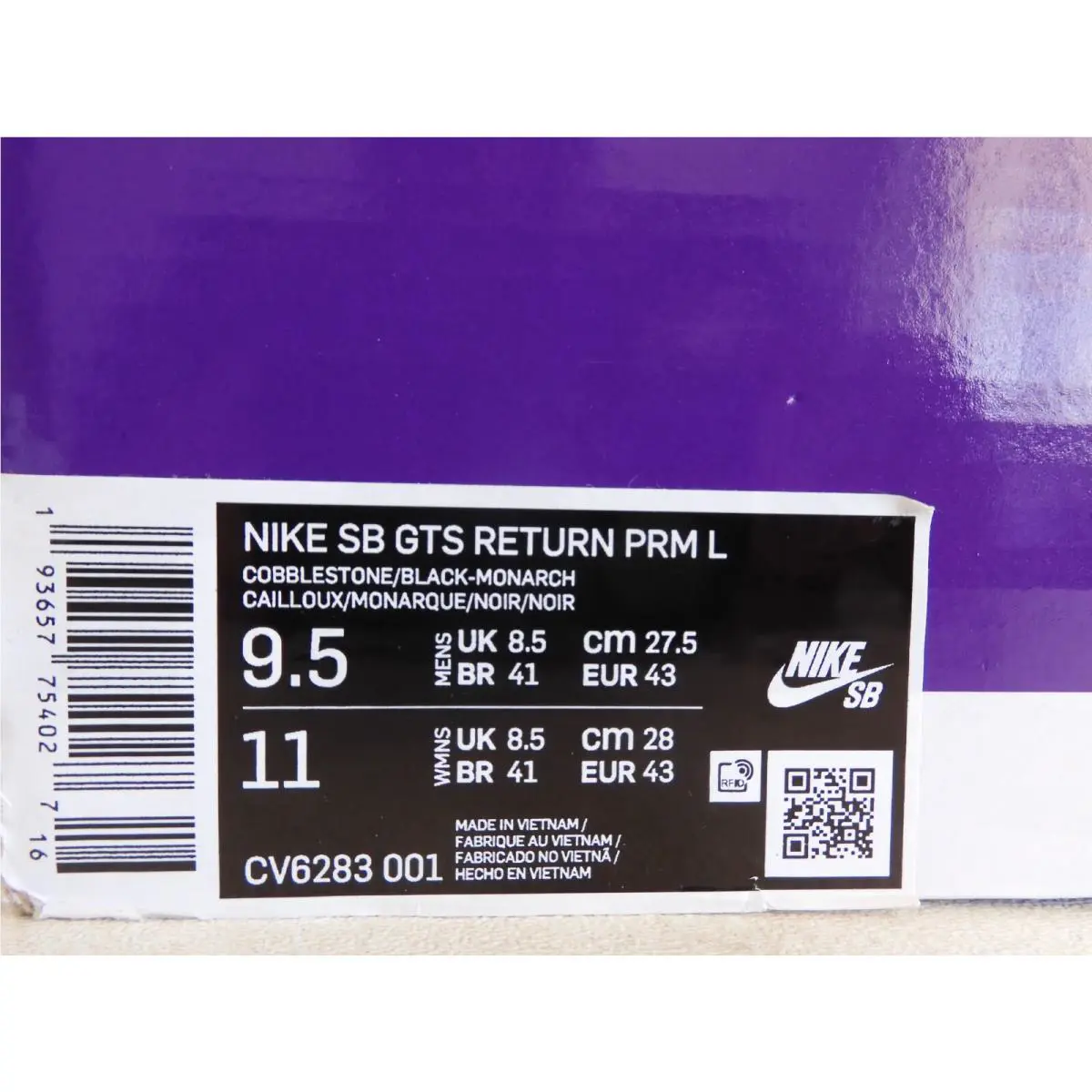 Nike shoes - Nike SB GTS Return PRM L - CV6283001 - Black 3