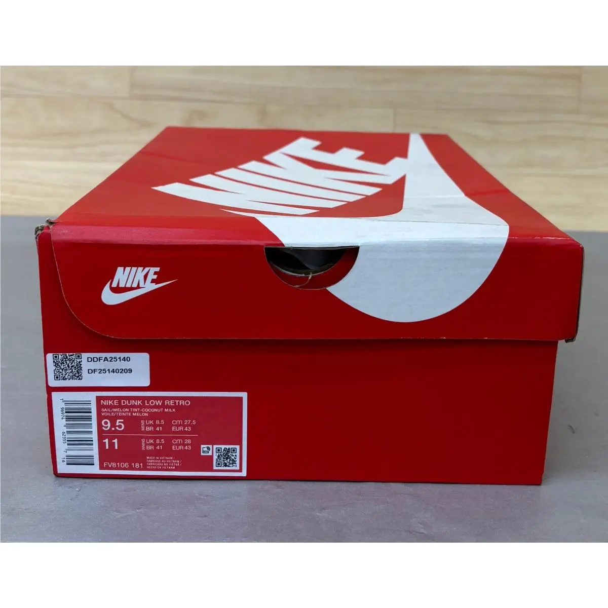Nike shoes - Nike Dunk Retro Low - Dunk Retro Low - Sail/Melon Tint-Coconut Milk 6