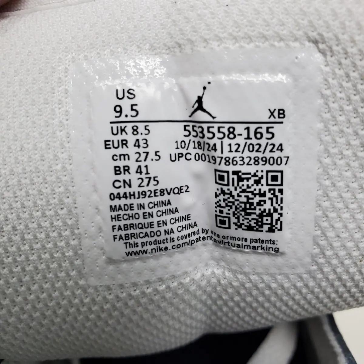 Nike shoes - Air Jordan 1 Low - Air Low - 553558-165 - Black 8