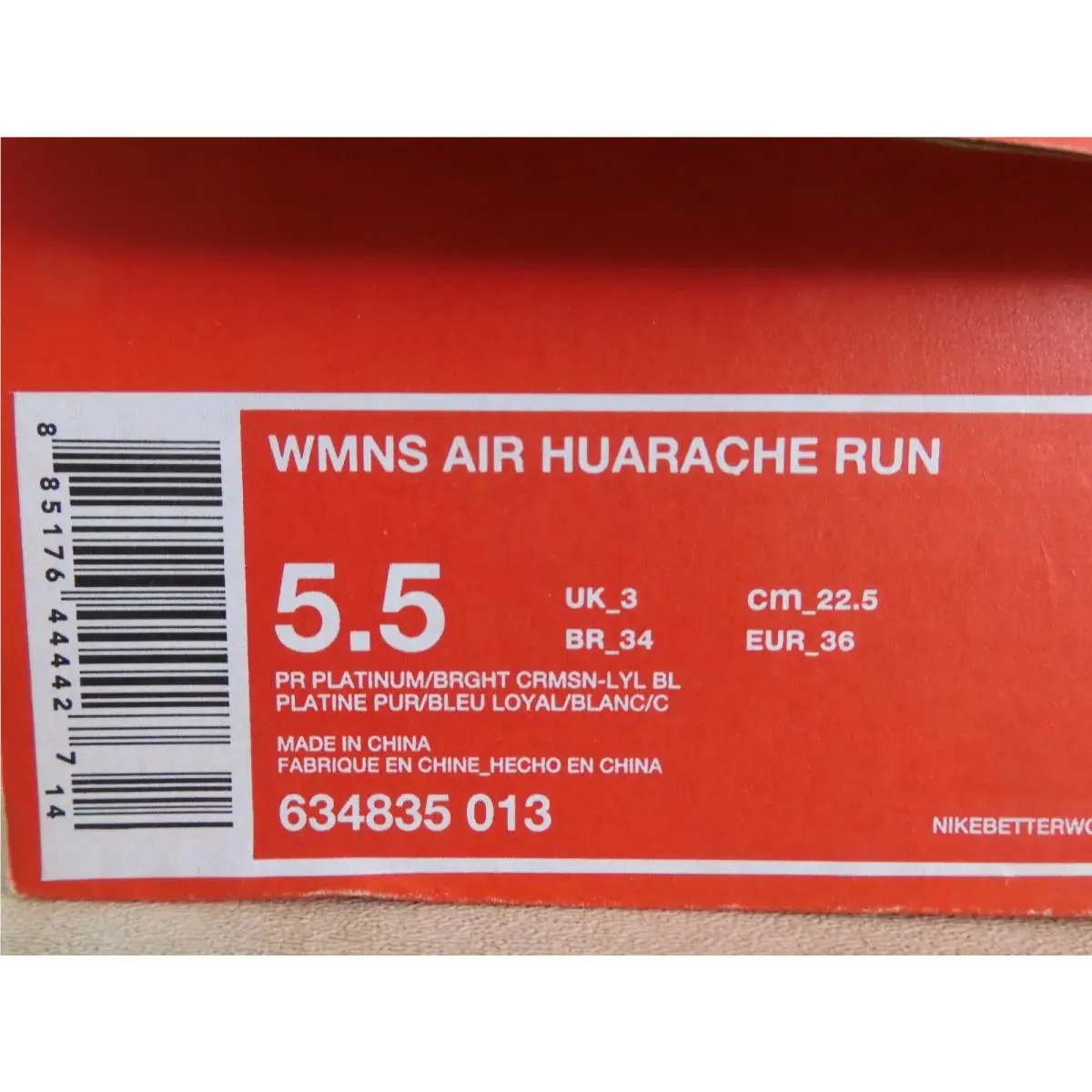 Nike shoes - Nike Air Huarache Run - Air Huarache Run - 634835-013 - Platinum (UPC: 885176444427) 6