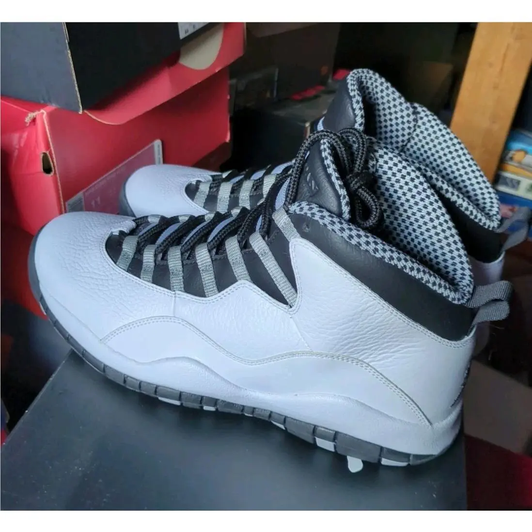 Nike shoes - Air Jordan 10 - Air - HJ6779-104 - White, Manufacturer: White/Black/Light Steel Grey/Dark Powder Blue 0