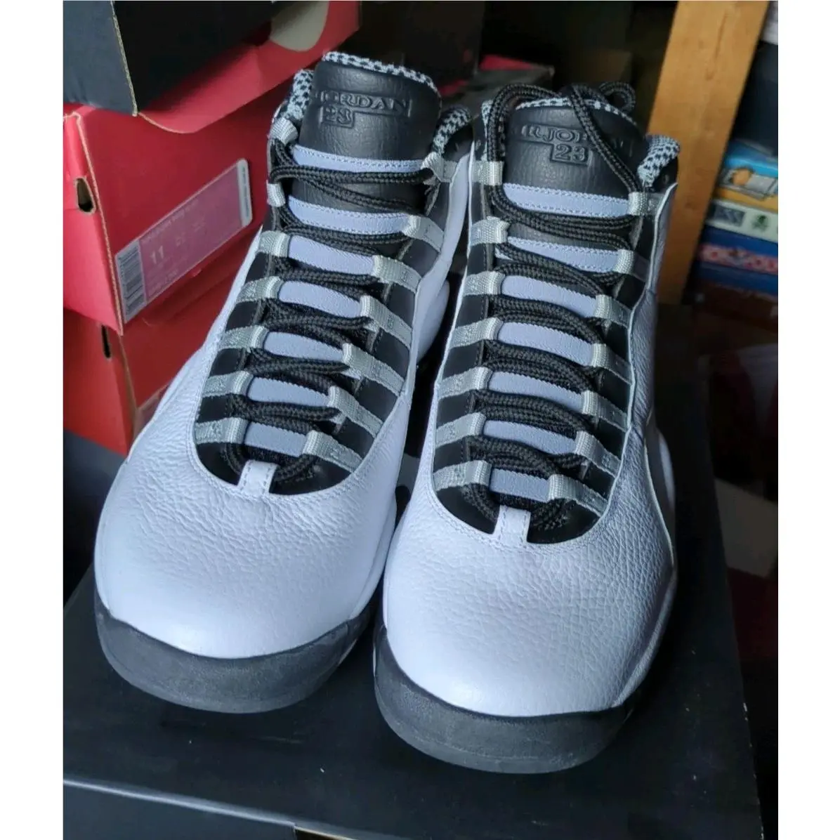 Nike shoes - Air Jordan 10 - Air - HJ6779-104 - White, Manufacturer: White/Black/Light Steel Grey/Dark Powder Blue 2