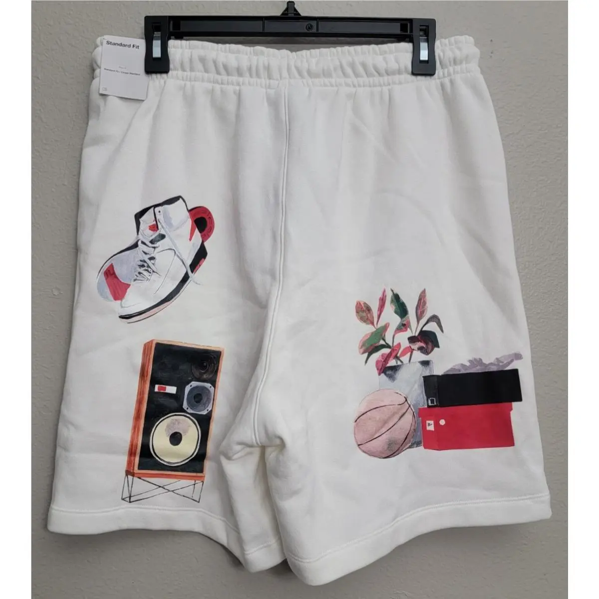 Nike clothing - Air Jordan Artist Series Fleece Shorts - DQ7542-133 - Sail (UPC: 195871662447) 2
