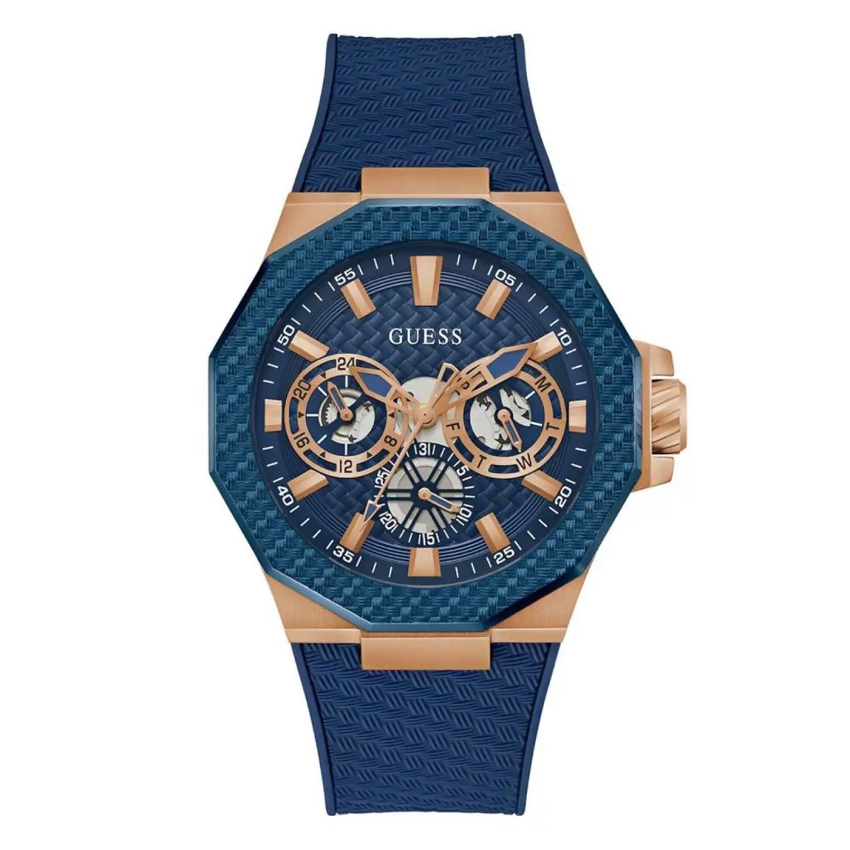 Guess Men`s Indy Blue Dial Watch - GW0853G3