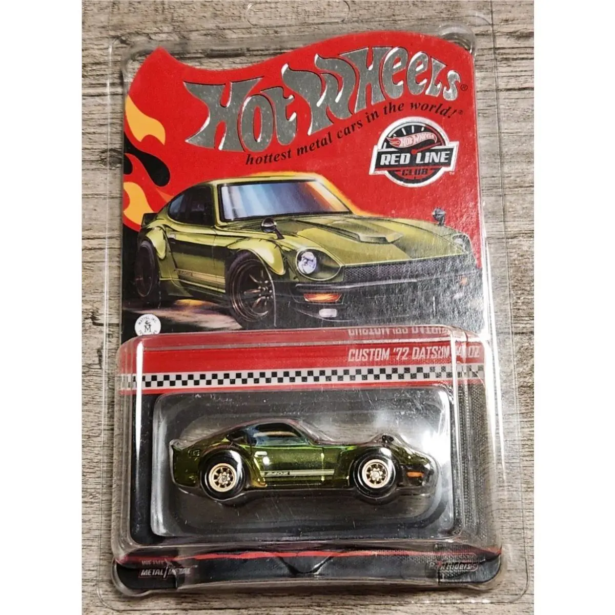 Hot Wheels Red Line Club Rlc Custom ’72 Datsun 240Z Nissan Olive Green - Green
