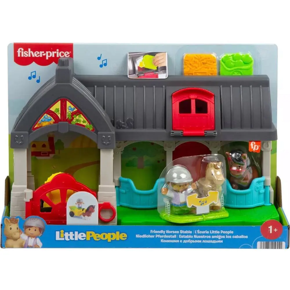 Fisher Price Little People Friendly Horses Stable Playset