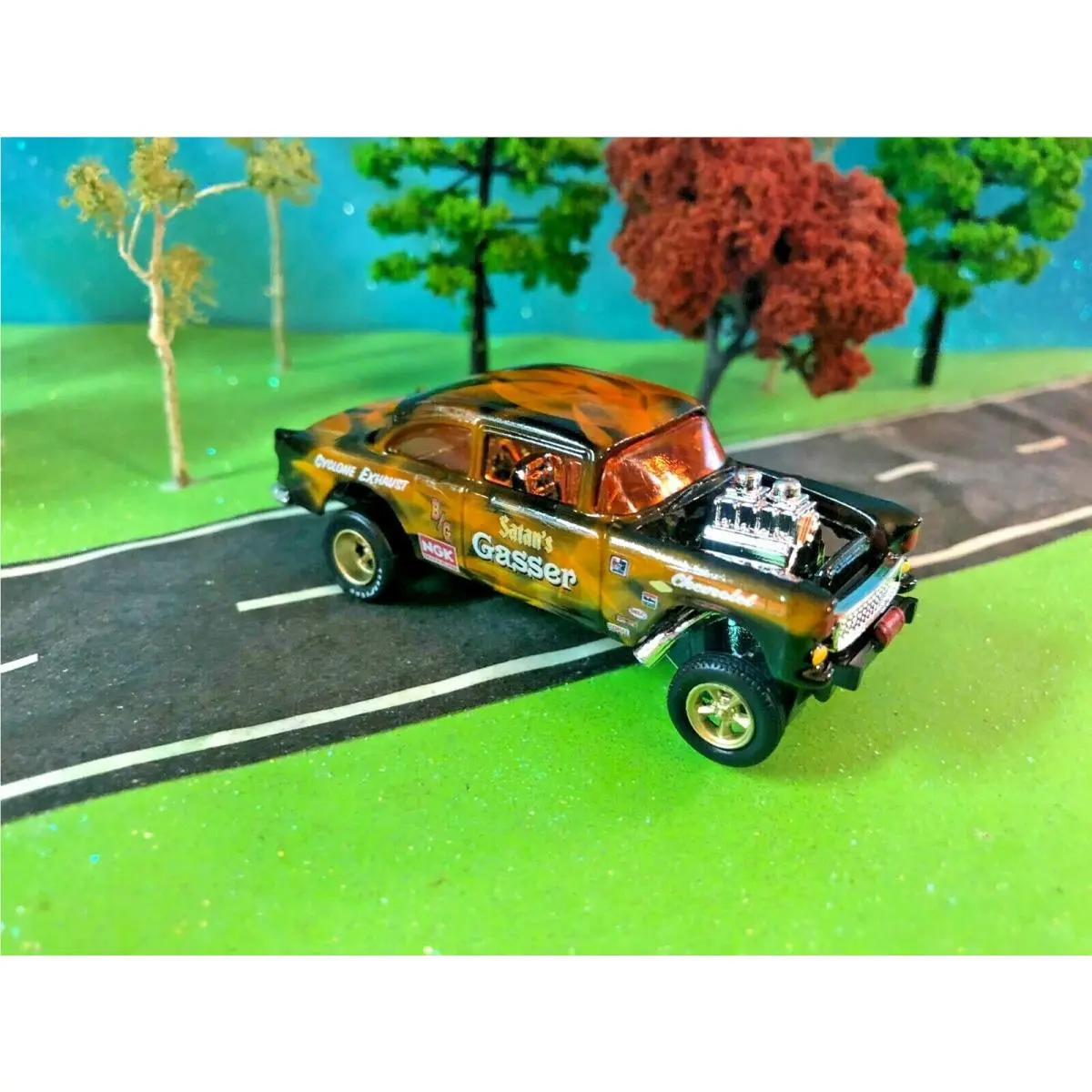 Hot Wheels Stunning Custom Drag Gasser Grounds For Devorce Real Riders