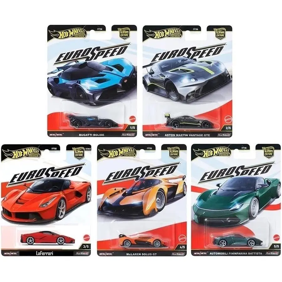 Case of 10 - Hot Wheels 1:64 Premium Car Culture Euro Speed L FPY86-961L