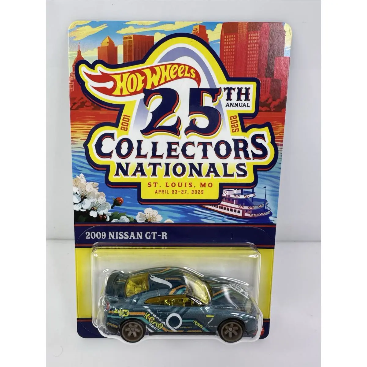 Hot Wheels 25th Collectors Nationals 2009 Nissan Gt-r Dinner Car Green Htf