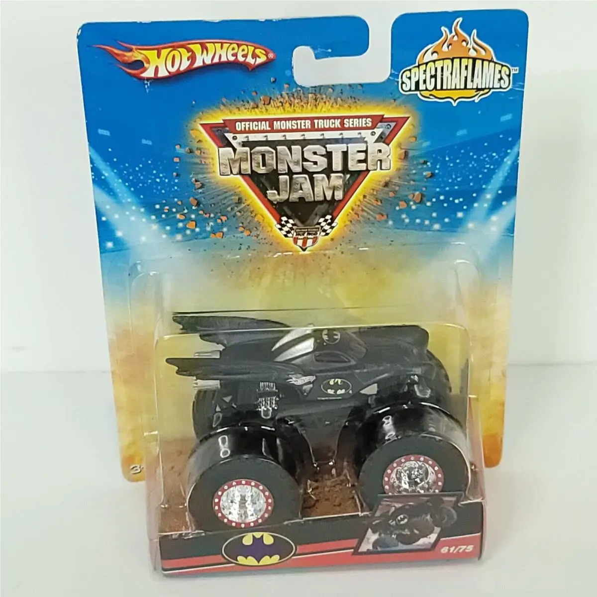 2009 Hot Wheels Monster Jam Batman Spectra Flames 61/75 Die Cast 1:64