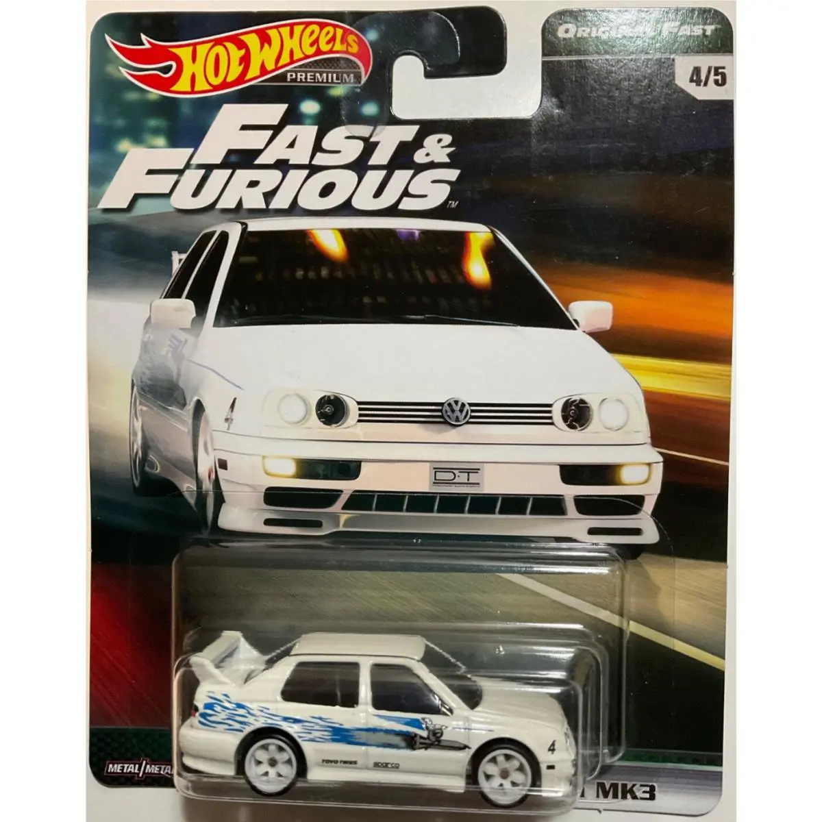 Hot Wheels 2018 Fast Furious Fast Volkswagen Jetta MK3 White 4/5
