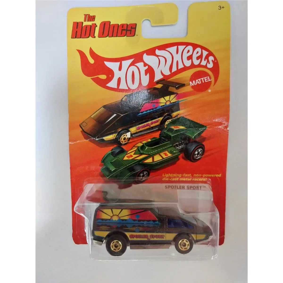 Hot Wheels The Hot Ones Spoiler Sport On Card Rare Excellent Cond