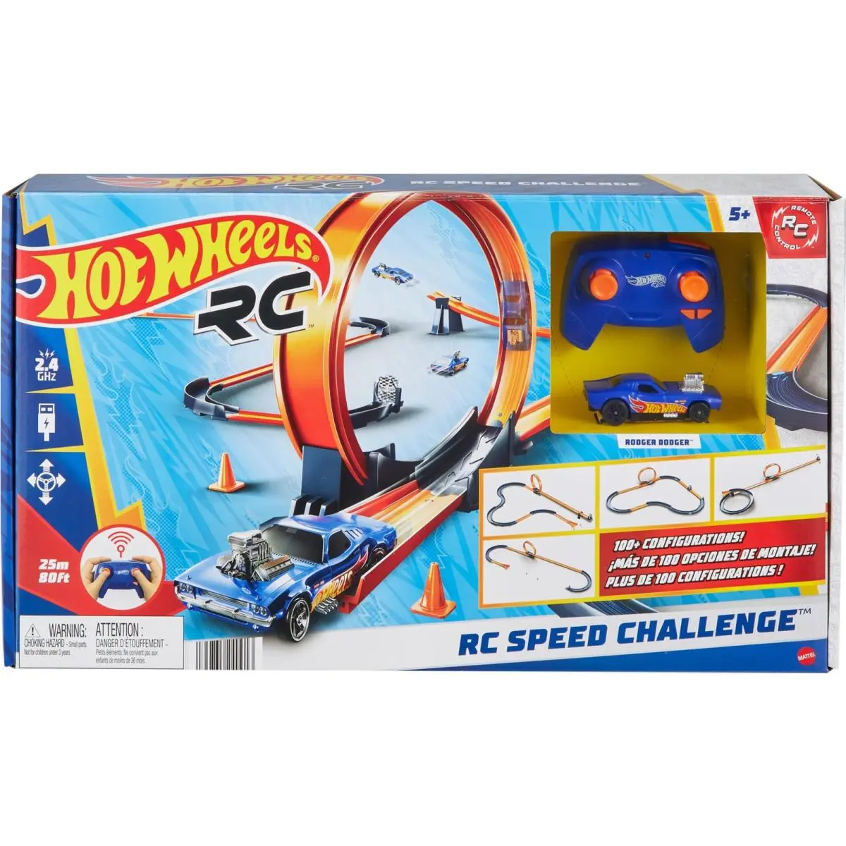 Toy Car RC Set with 1:64 Scale Remote-control Vehicle 30+ Pieces of Race