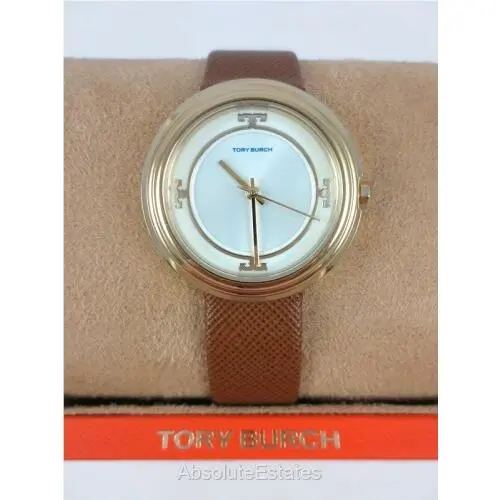 Tory Burch Bailey Tan Gold Tone Stainless Watch TBW6100