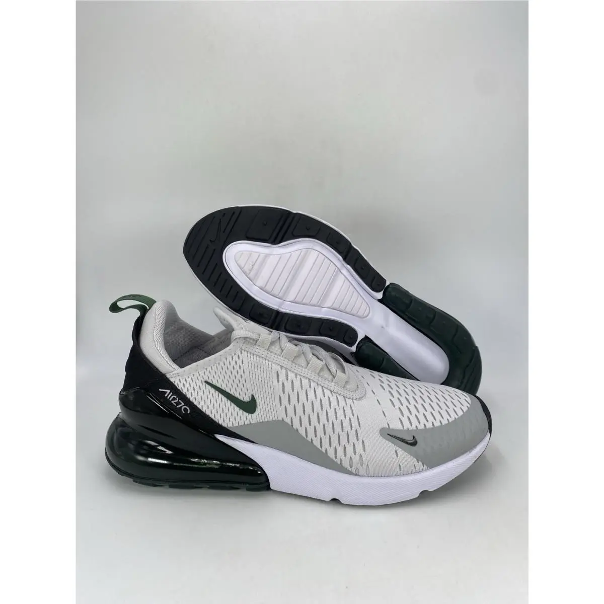 Nike Air Max 270 Vast Grey Fir LT Smoke Grey AH8050 032 Men`s Size 10 - Gray