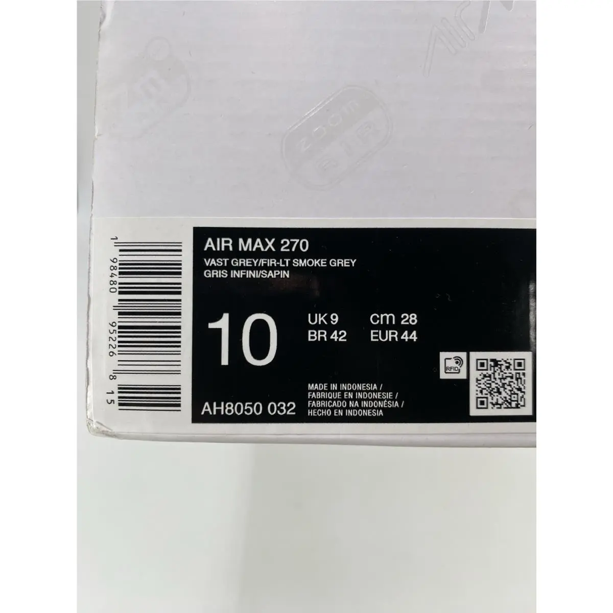 Nike shoes - Nike Air Max 270 - Air Max - AH8050-032 - Gray (UPC: 198480952268) 8