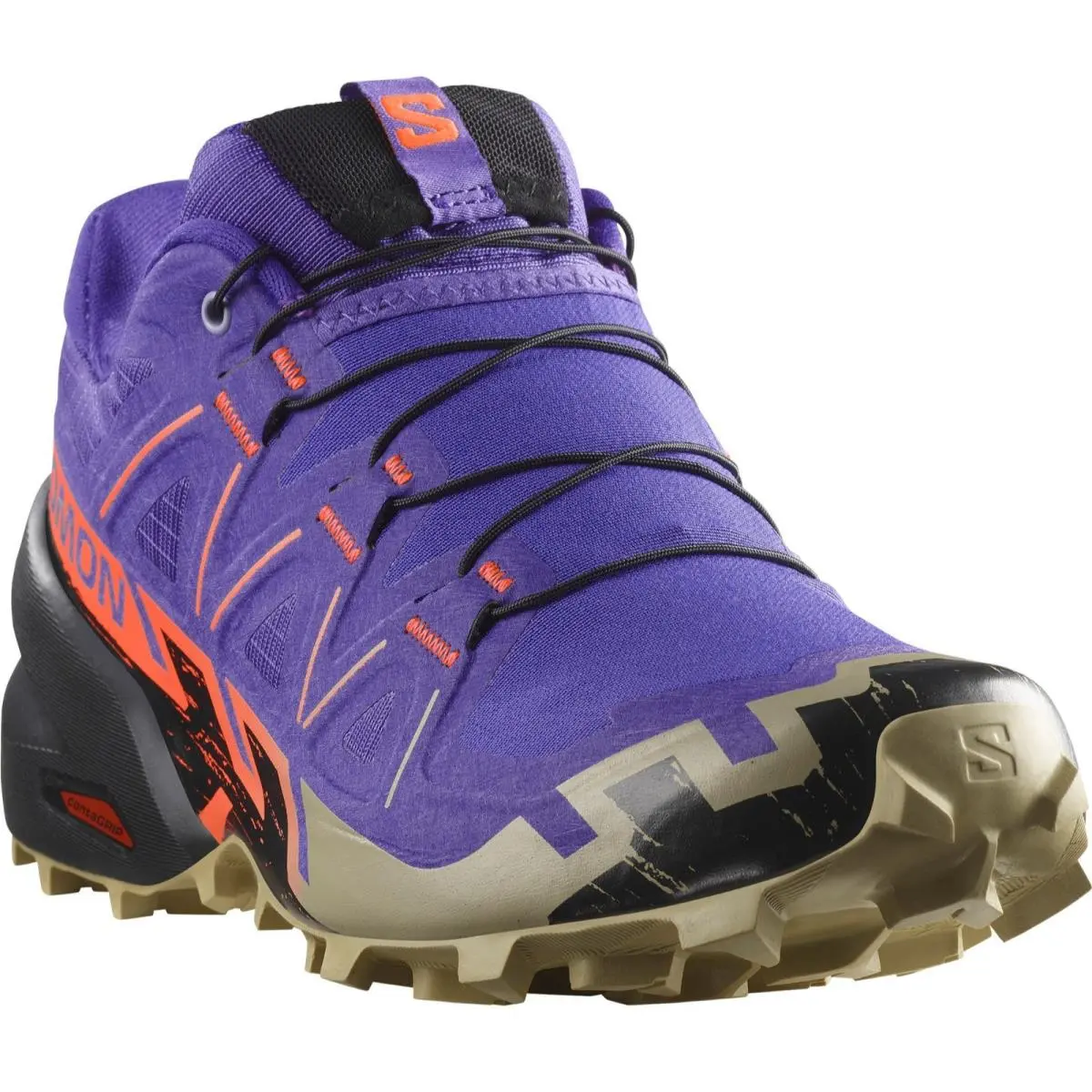 Salomon shoes - Salomon Speedcross 6 - Speedcross - L47881500 - Liberty / Black / Neon Flame 0