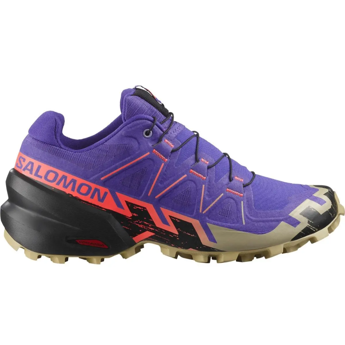 Salomon shoes - Salomon Speedcross 6 - Speedcross - L47881500 - Liberty / Black / Neon Flame 5