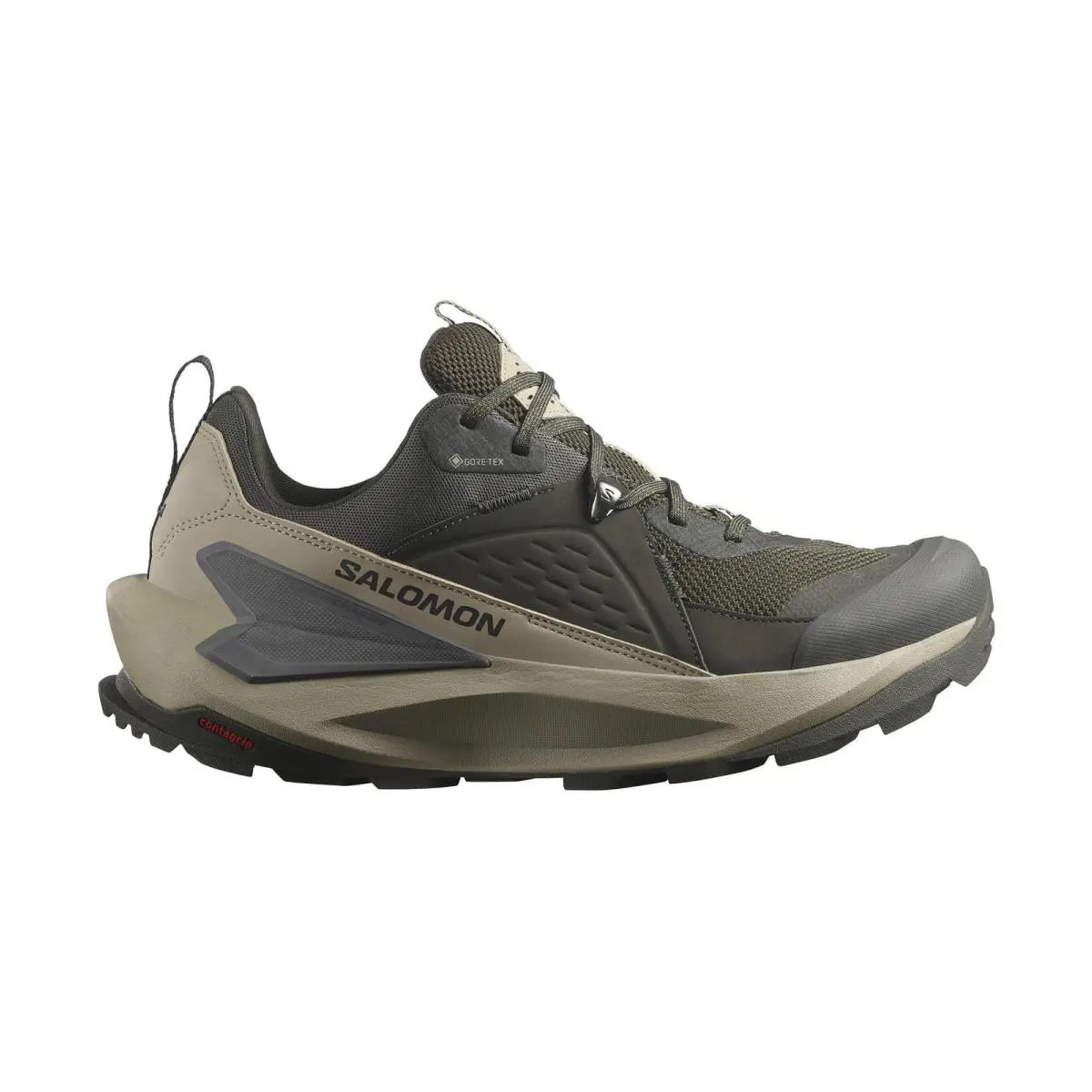 Salomon Men`s Elixir Sneaker Peat/vintage Khaki/castlerock 1 9.5 - Multi