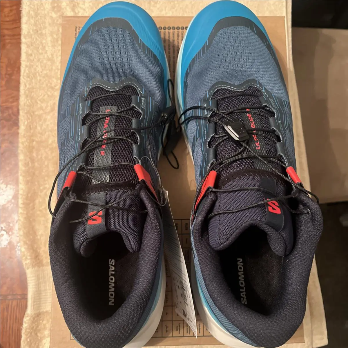 Salomon shoes - Salomon Ultra Glide 2 - Ultra Glide - Atlantic Deep/Blue Radiance/Fiery Red (UPC: 195751192460) 3