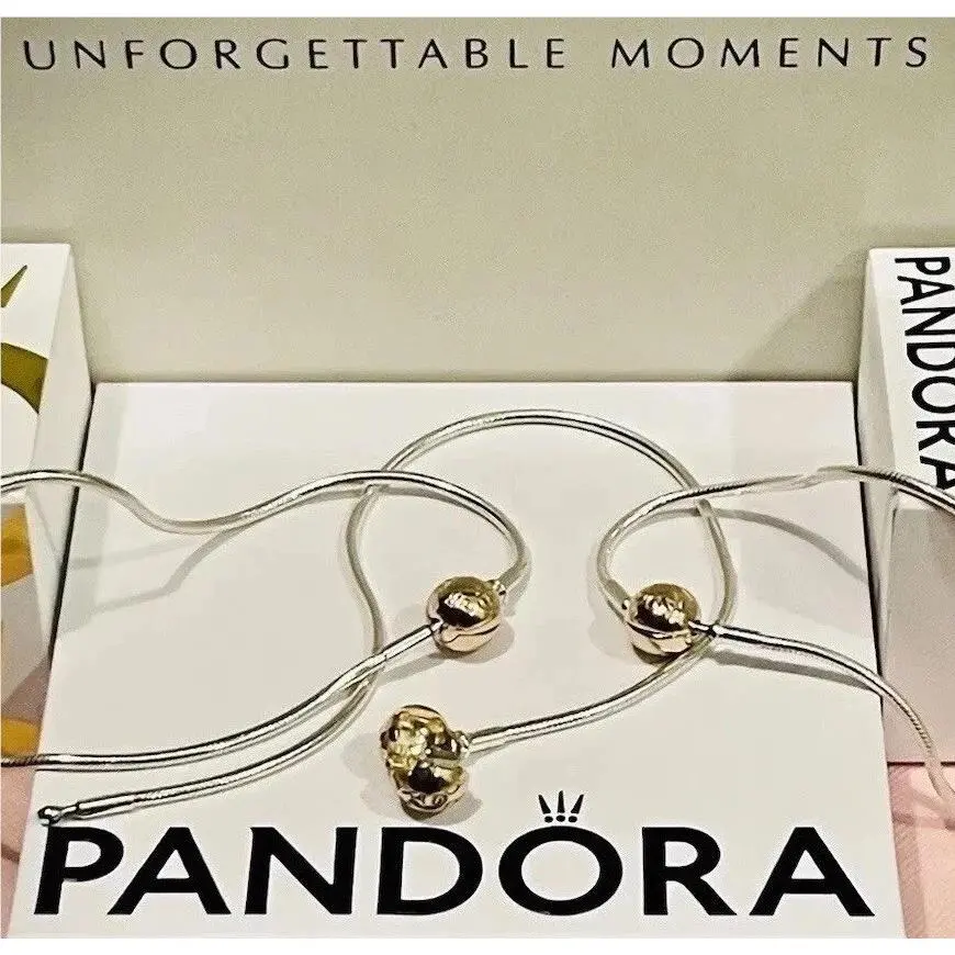 Sterling Silver 14k Essence Charm Bracelet 596003-21 by Pandora