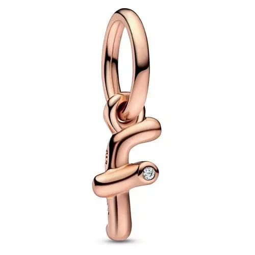 Pandora Letter F Script Alphabet Dangle Charm 782532C01