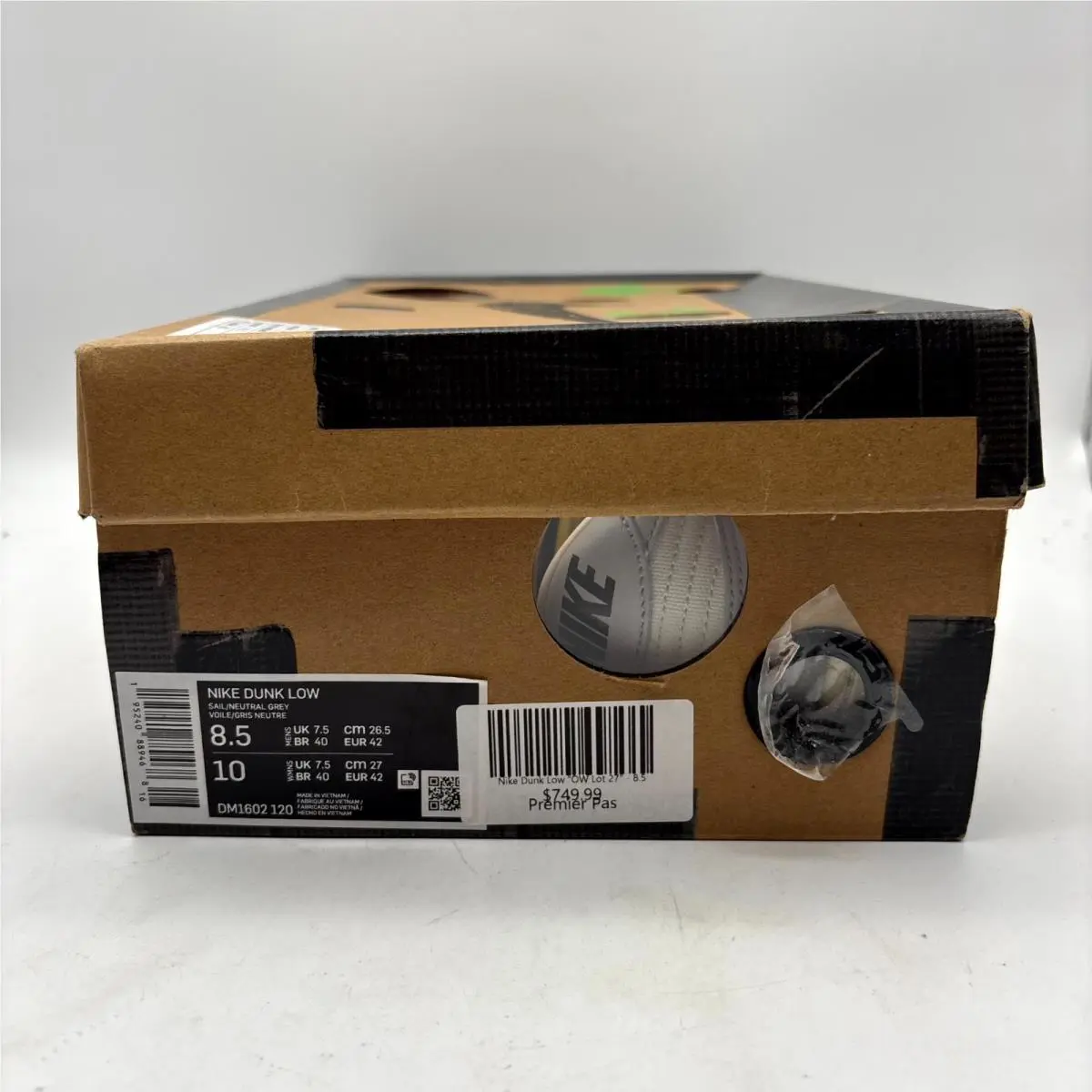 Nike shoes - Nike Dunk Low - Dunk Low - DM1602-120 - Sail Neutral Gray (UPC: 195240889468) 6