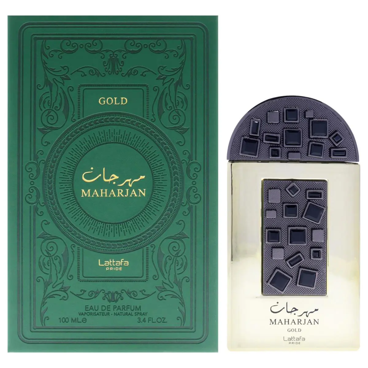3 Pack Pride Maharjan Gold by Lattafa For Unisex - 3.4 oz Edp Spray