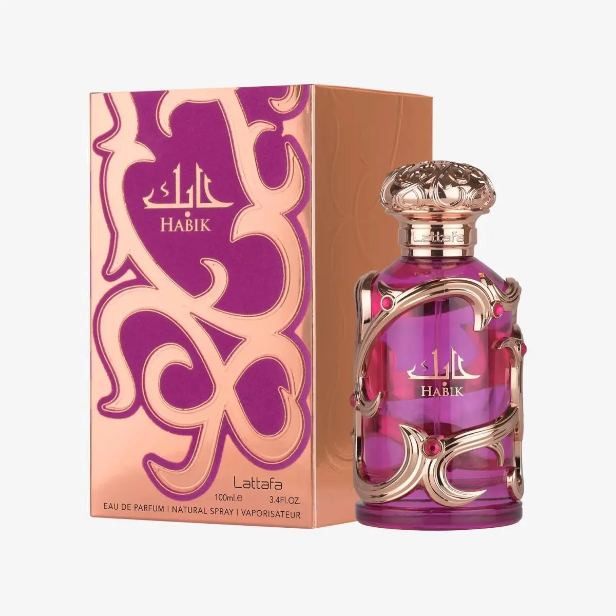 Lattafa Habik Eau de Parfum 3.4oz Eau De Parfum Spray Box