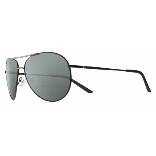Chance-M-016 Unisex Pilot Polarized Bifocal Sunglasses in Black Grey 61mm Grey by Nike