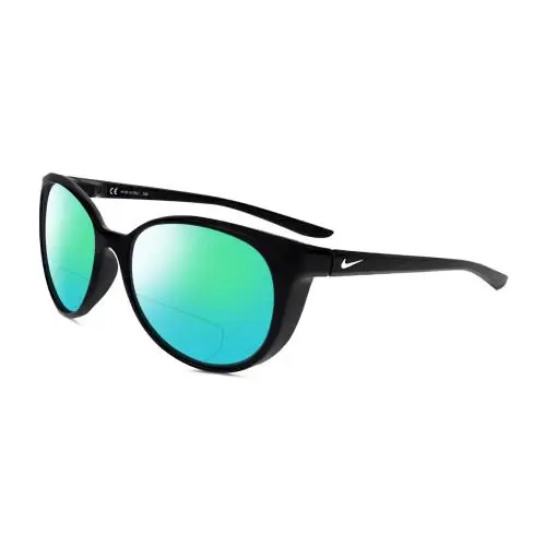 Essence CT8234 Unisex Polarized Bifocal Sunglasses Black White 56 mm 41 Opt Green Mirror by Nike
