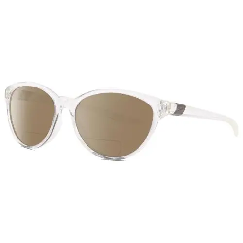 City Persona DJ Unisex Polarized Bifocal Sunglasses in Clear Gunmetal 57 mm Brown by Nike
