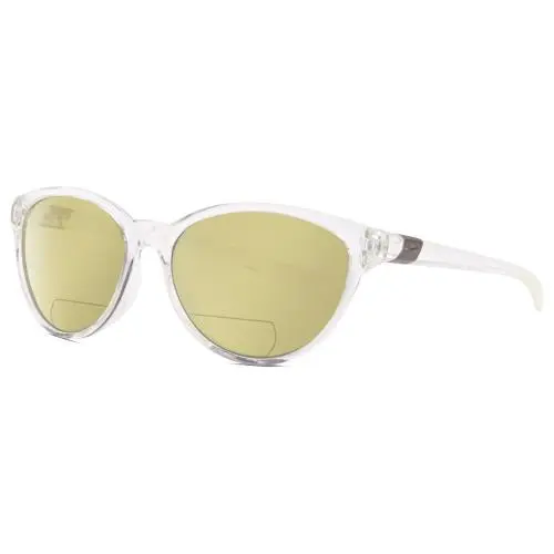 City Persona DJ Unisex Polarized Bifocal Sunglasses in Clear Gunmetal 57 mm Yellow by Nike