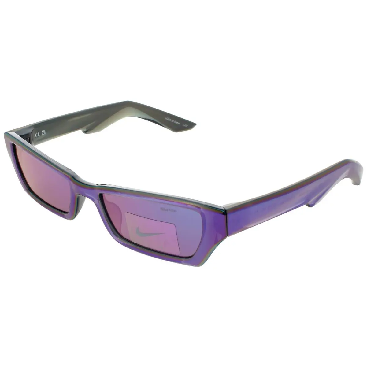 Nike Lucent Boost EV24051 601 Sunglasses Magenta Frame Magenta Mirror Lens 53 mm - Frame: Purple, Lens: Purple