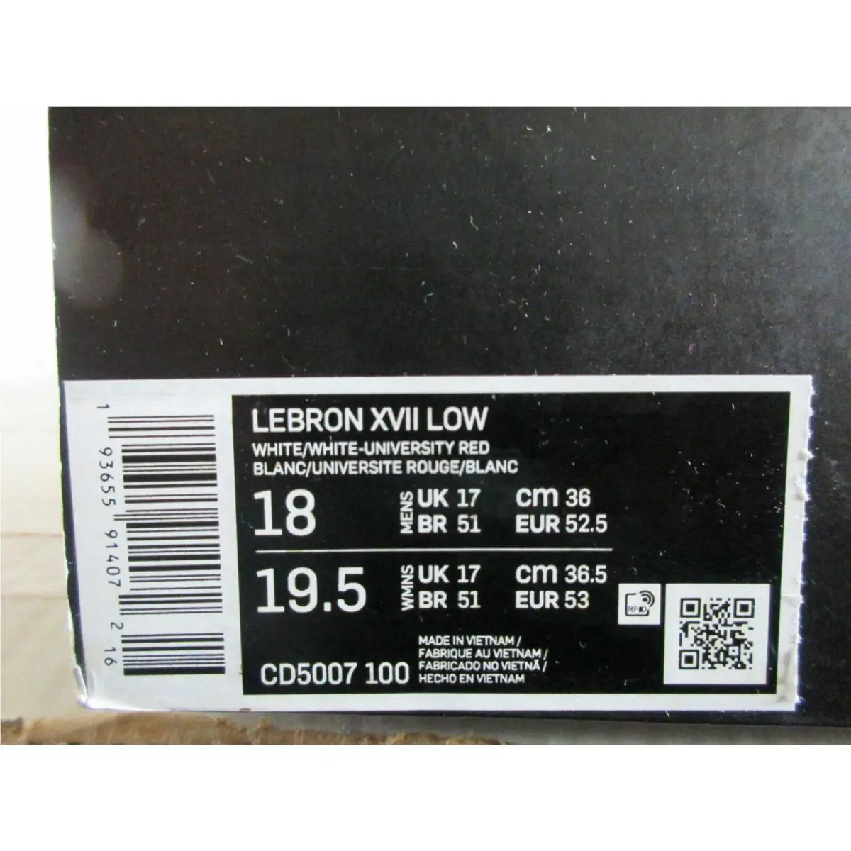 Nike shoes - Nike Lebron XVII Low - Lebron XVII Low - White (UPC: 193655914072) 5