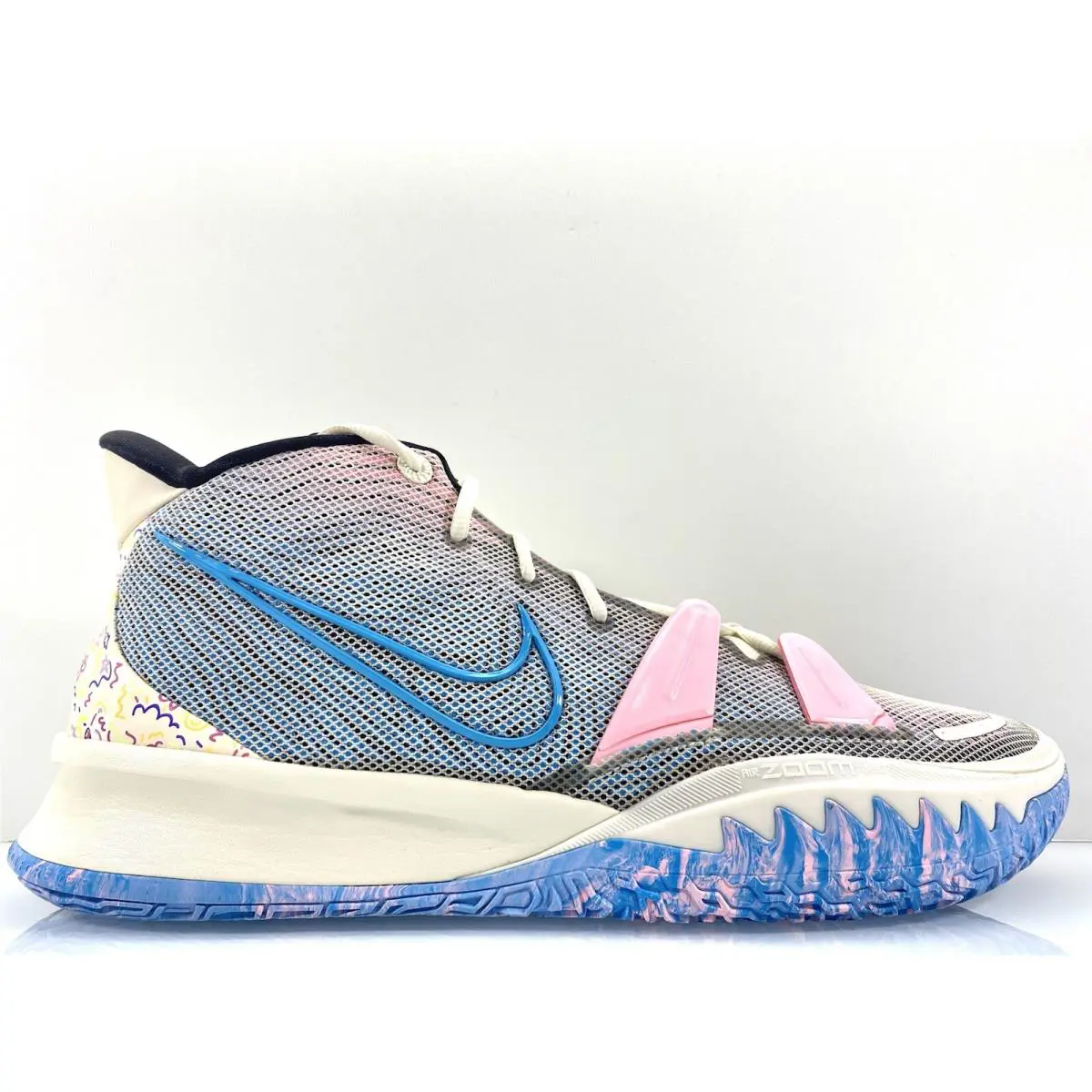 Nike shoes - Nike Kyrie 7 - Kyrie - CZ0141-100 - Pale Ivory/Chlorine Blue-Black 8