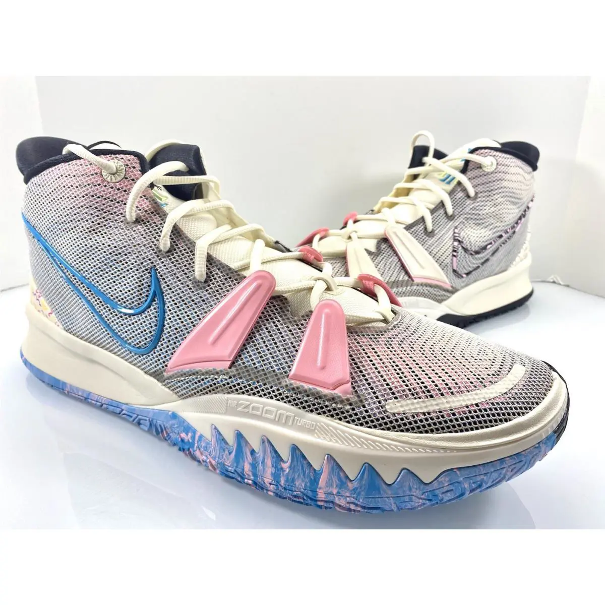Nike shoes - Nike Kyrie 7 - Kyrie - CZ0141-100 - Pale Ivory/Chlorine Blue-Black 0