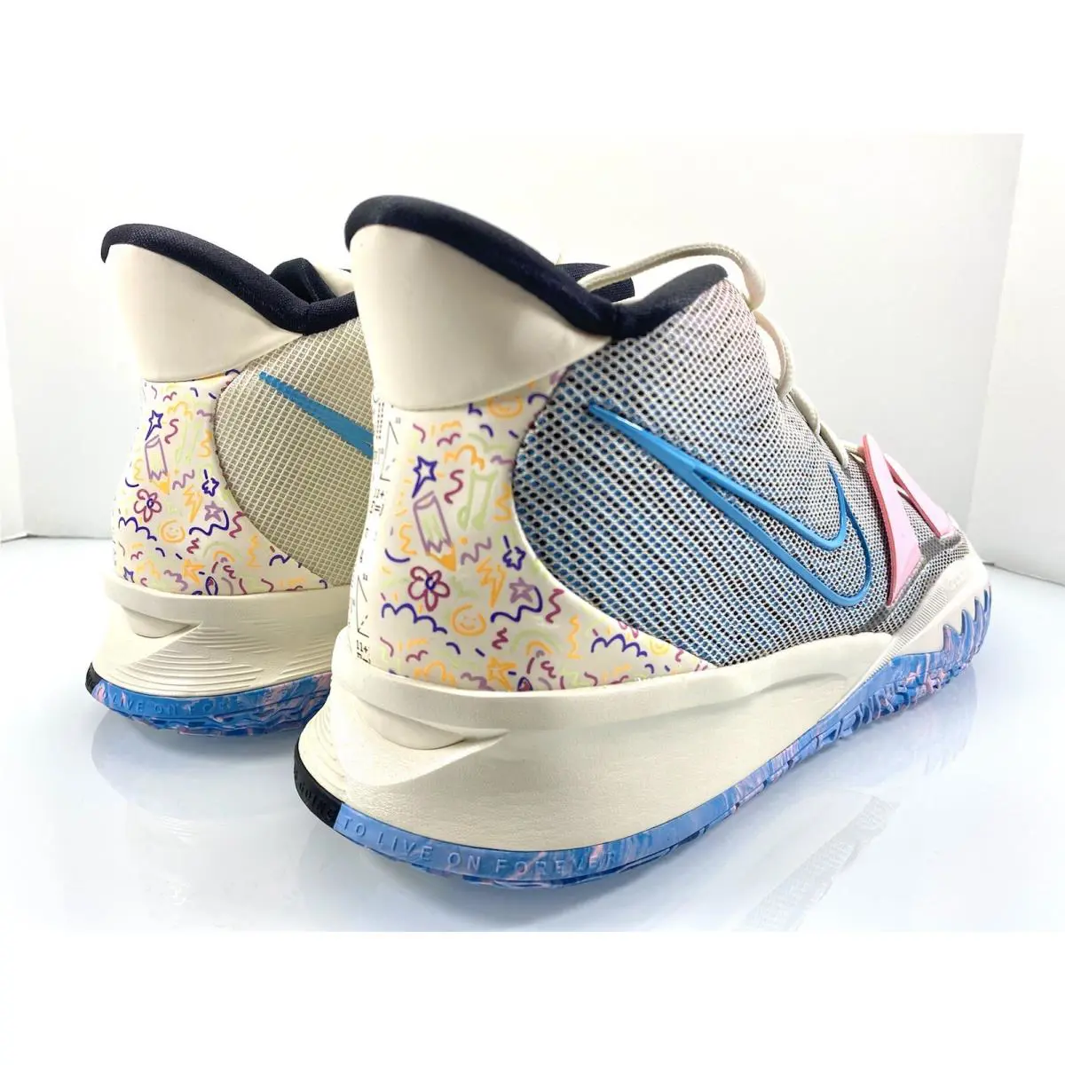 Nike shoes - Nike Kyrie 7 - Kyrie - CZ0141-100 - Pale Ivory/Chlorine Blue-Black 5