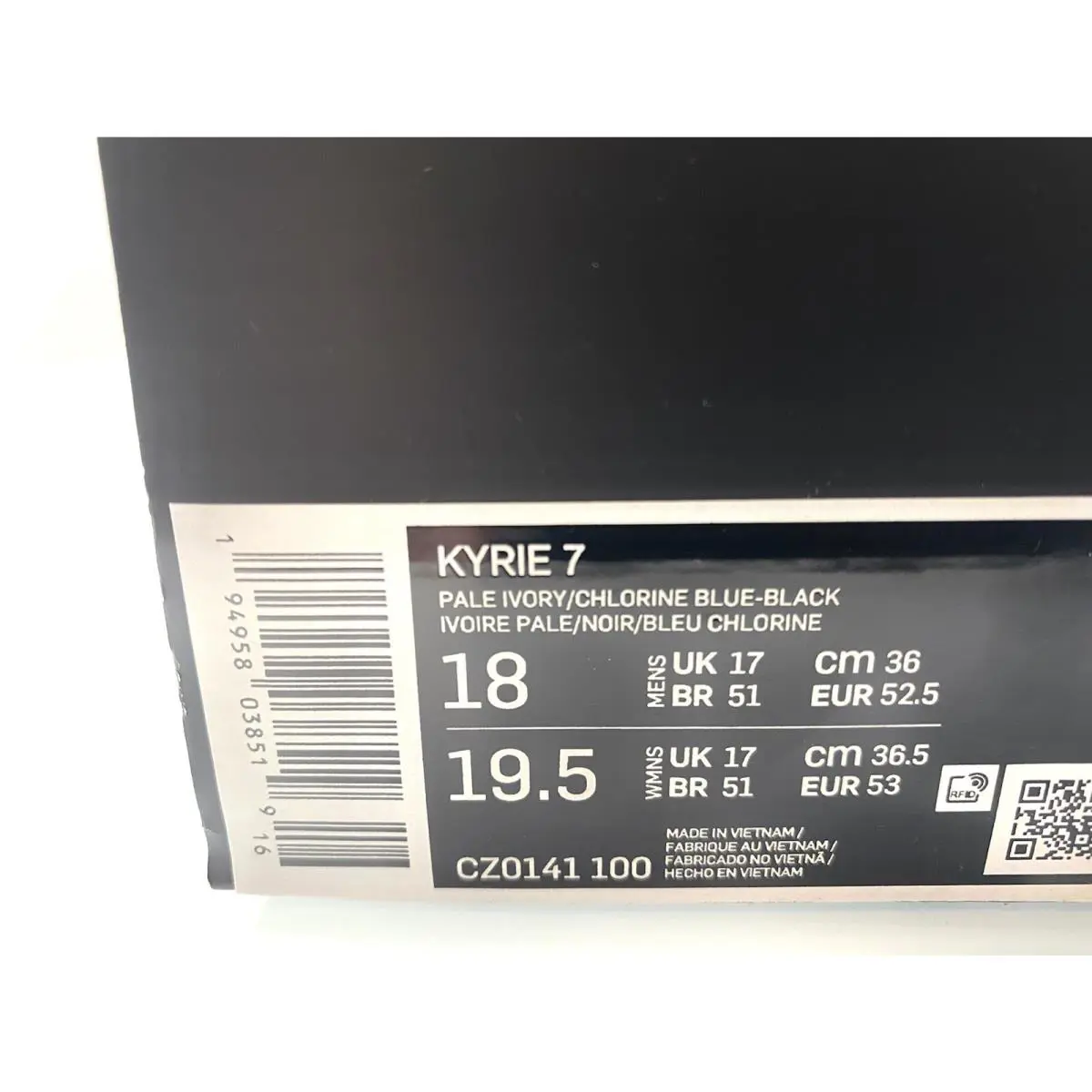 Nike shoes - Nike Kyrie 7 - Kyrie - CZ0141-100 - Pale Ivory/Chlorine Blue-Black 10