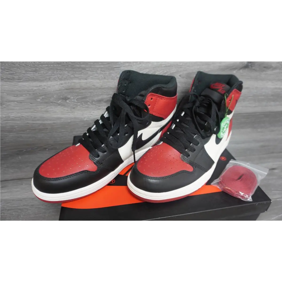 Nike shoes - Air Jordan 1 - Air - 555088-610 - Red (UPC: 884802896319) 1