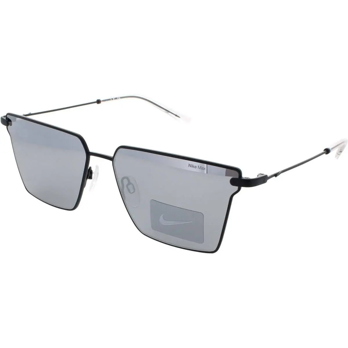 Unisex Sunglasses Matte Black Metal Rectangular Pursuit Flair IB3683X 010 by Nike
