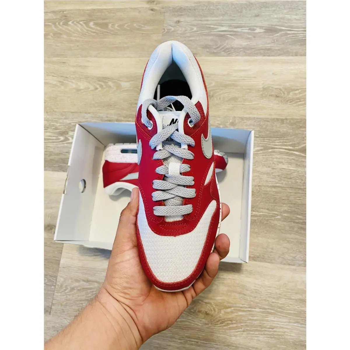 Nike shoes - Nike Air Max 1 - Air Max - 943757-901 - Red-White-Grey 4