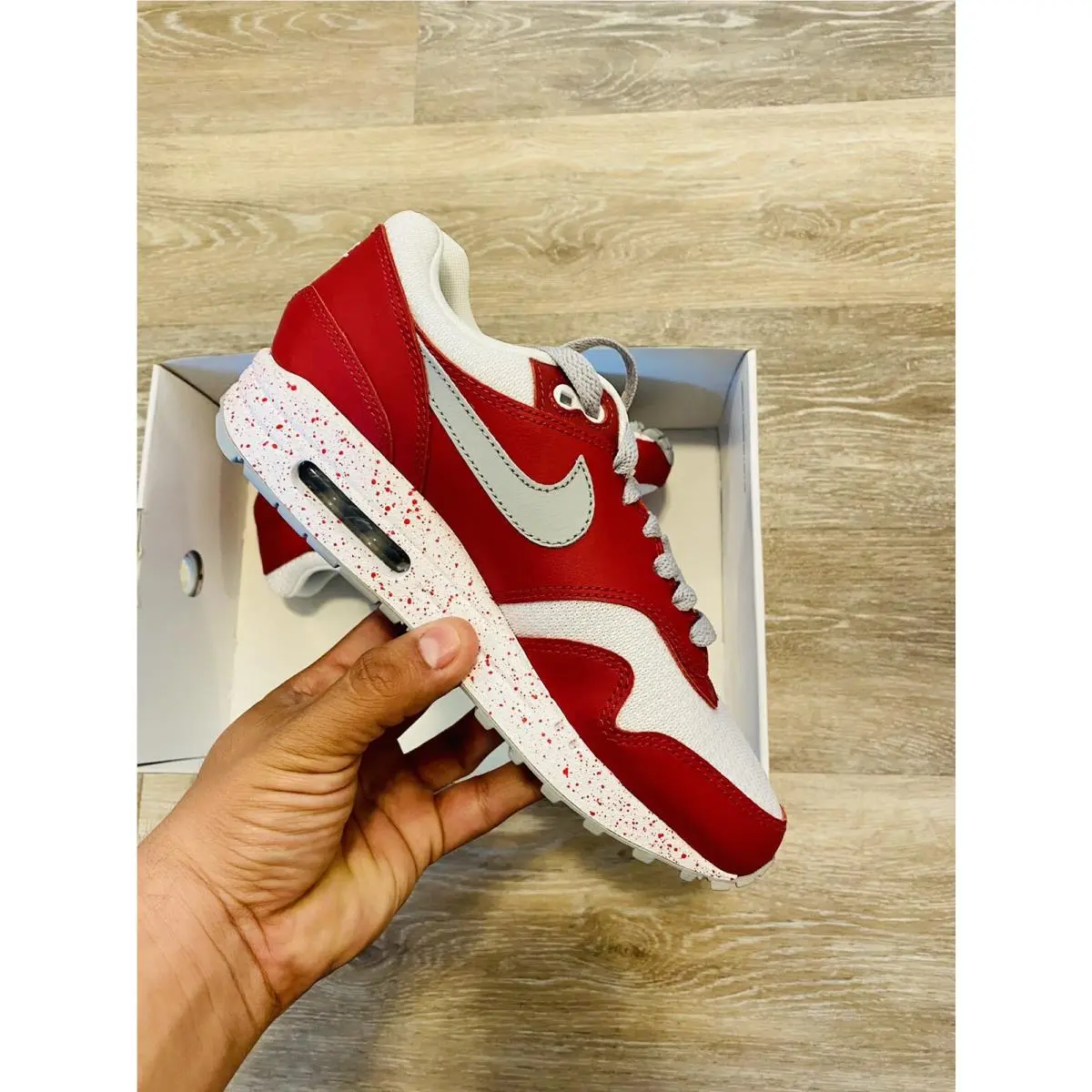 Nike shoes - Nike Air Max 1 - Air Max - 943757-901 - Red-White-Grey 8