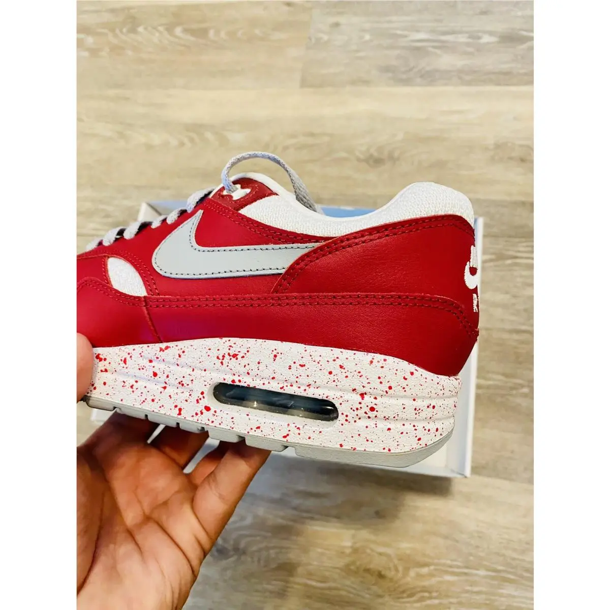Nike shoes - Nike Air Max 1 - Air Max - 943757-901 - Red-White-Grey 1