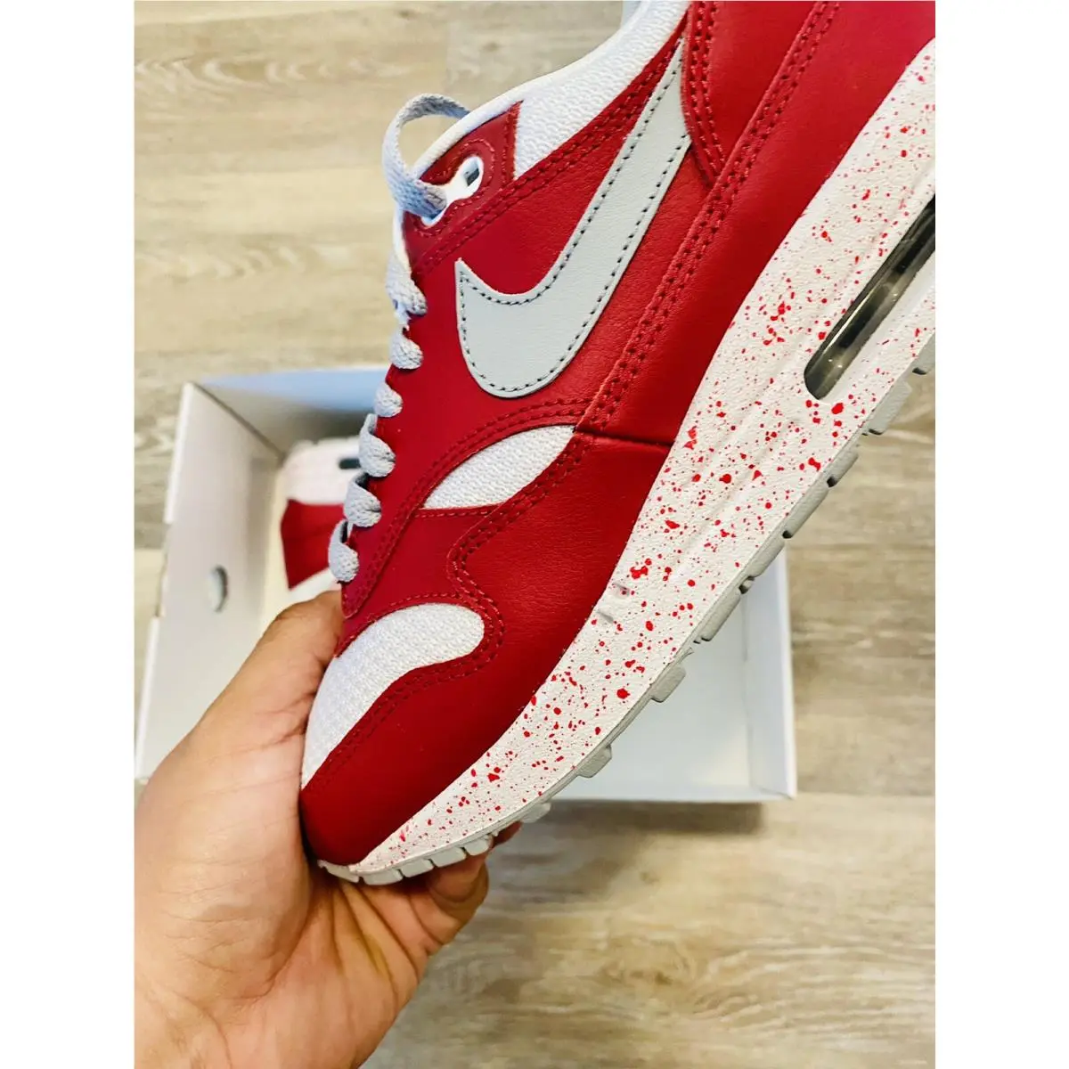 Nike shoes - Nike Air Max 1 - Air Max - 943757-901 - Red-White-Grey 2