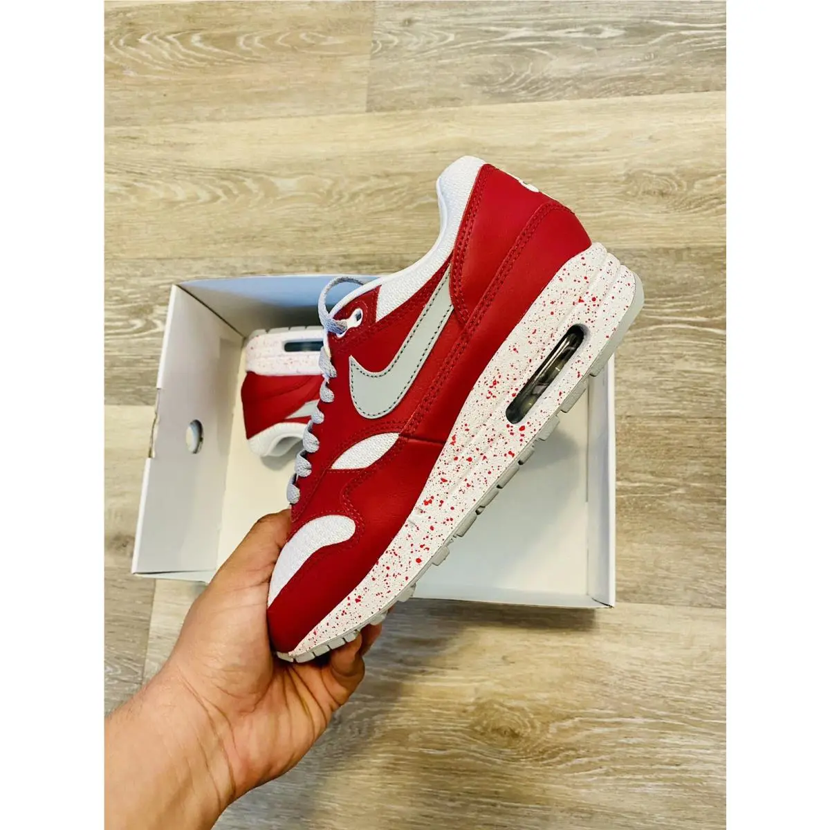 Nike shoes - Nike Air Max 1 - Air Max - 943757-901 - Red-White-Grey 3